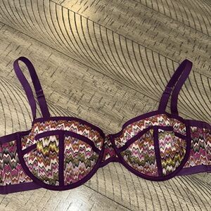 🇮🇹 Missoni 4 🎯 2011 Ltd Ed Bra Balconette underwire support Adjustable straps